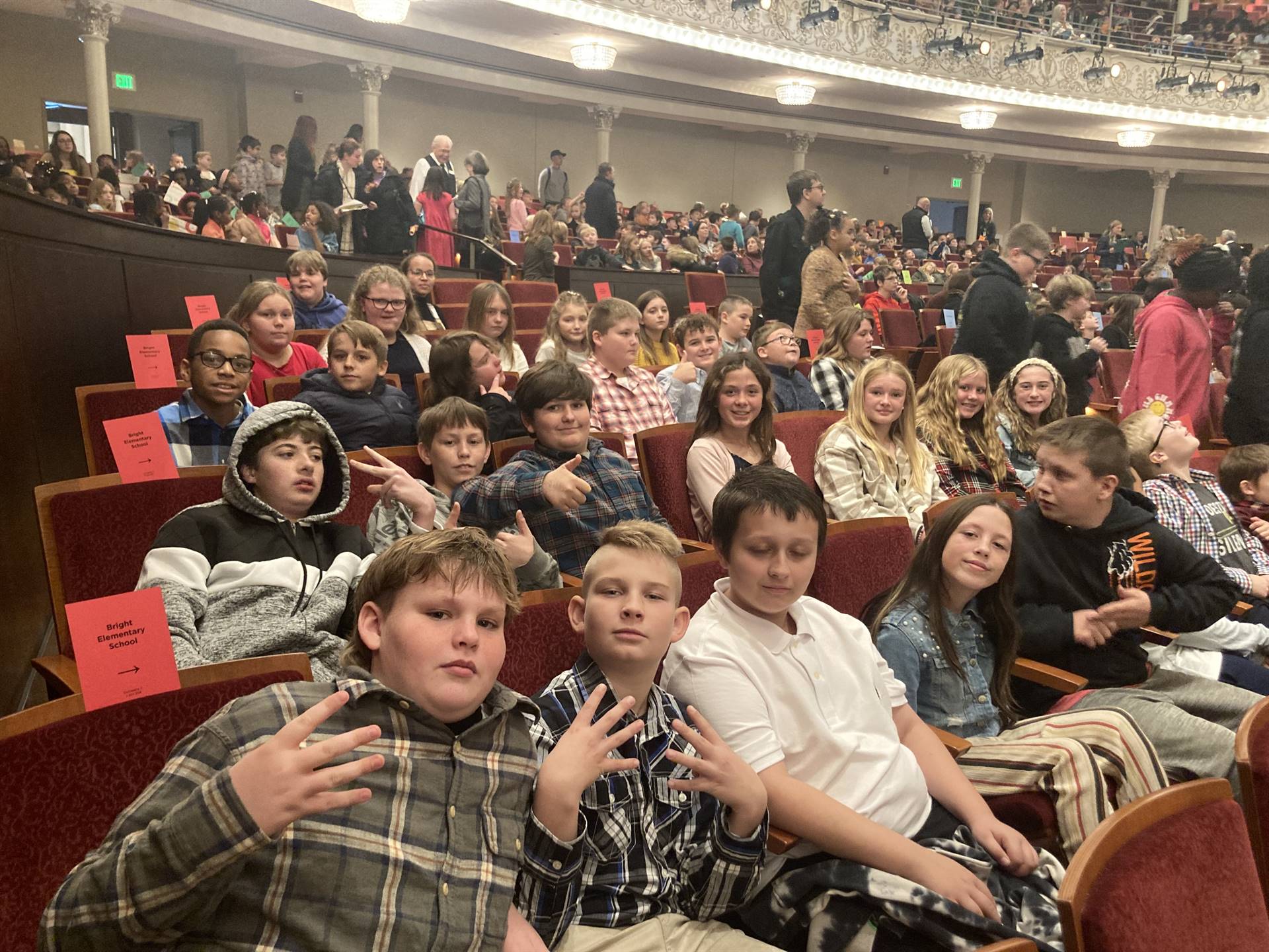 6th grade Band Field Trip to Music Hall 