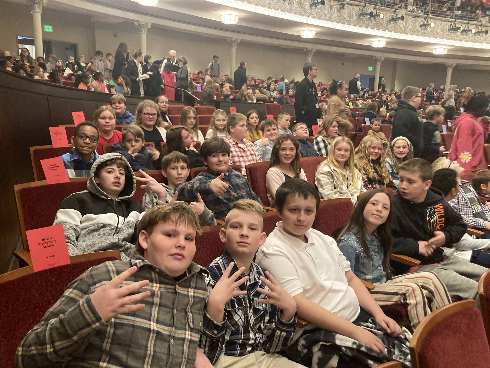 6th grade Band Field Trip to Music Hall 