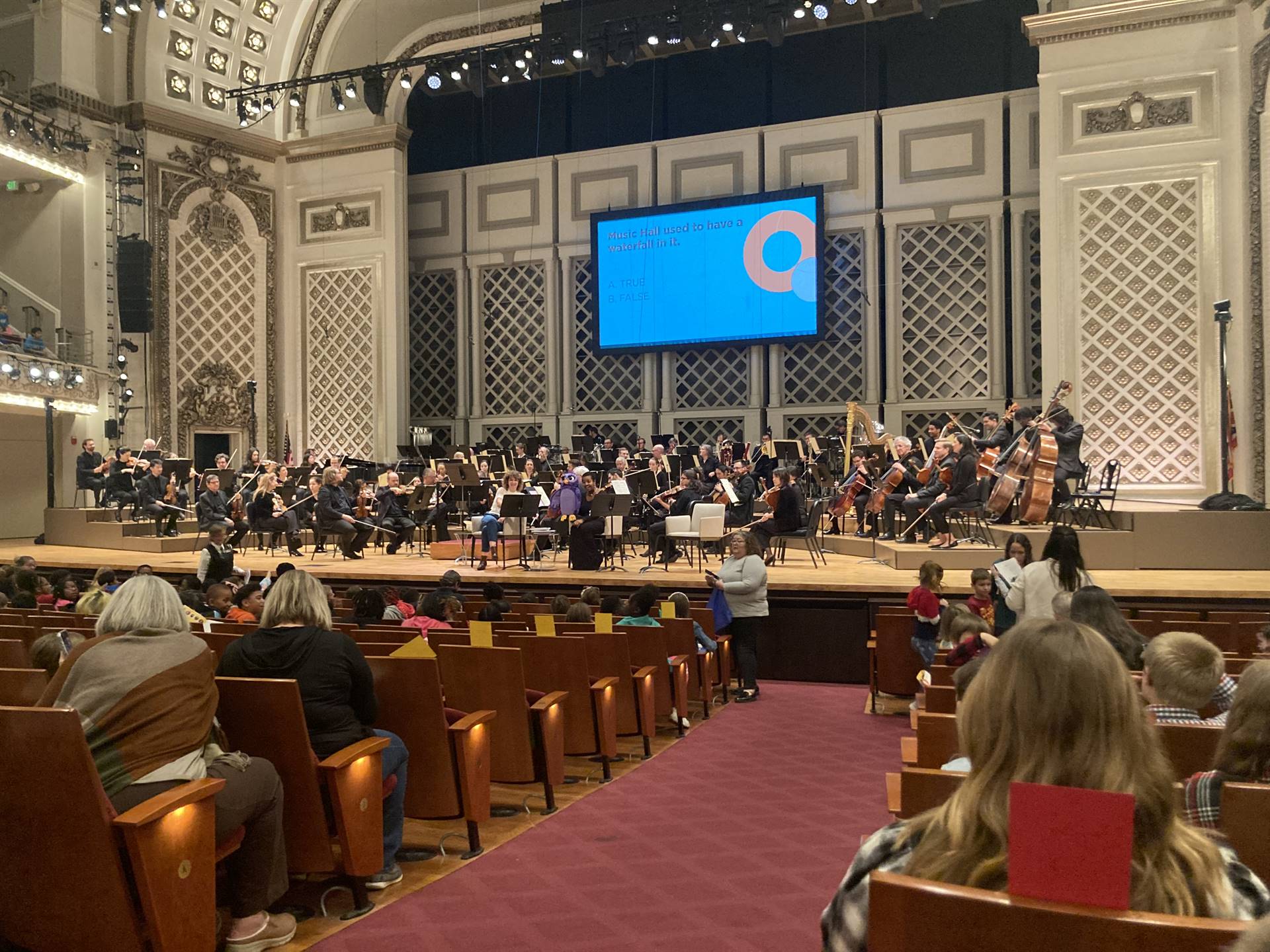 6th grade Band Field Trip to Music Hall 